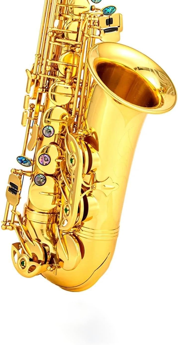 Woodwind Instruments Eb Alto Saxophone Brass Lacquered Gold E Flat Sax Musical With Case Mouthpiece Accessories