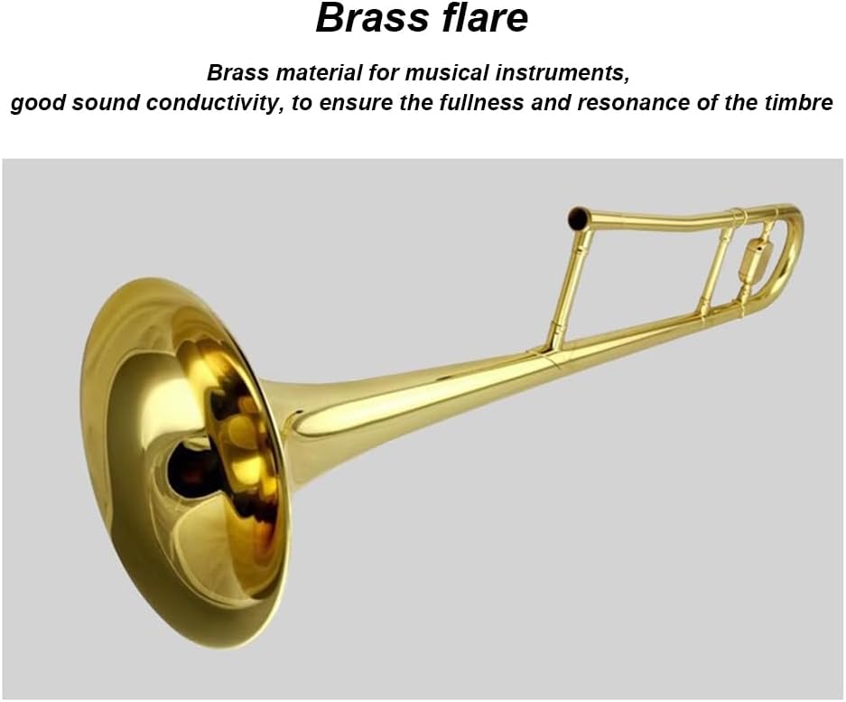 Alto Trombone in B-Flat, Performance-Level Western Instrument, Accurate Pronunciation, Transparent Tone, Professional Loudspeaker Material