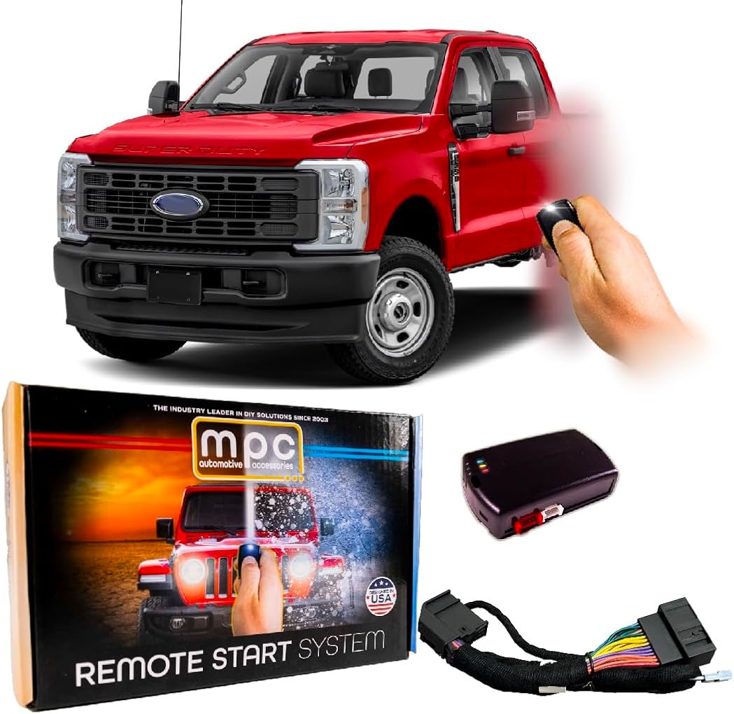 MPC Remote Start Kit Compatible with Ford F-250/350/450/550 (2023-2024) || Plug and Play || Lock-Unlock-Lock to Start || No Horn Honk || USA Tech Support