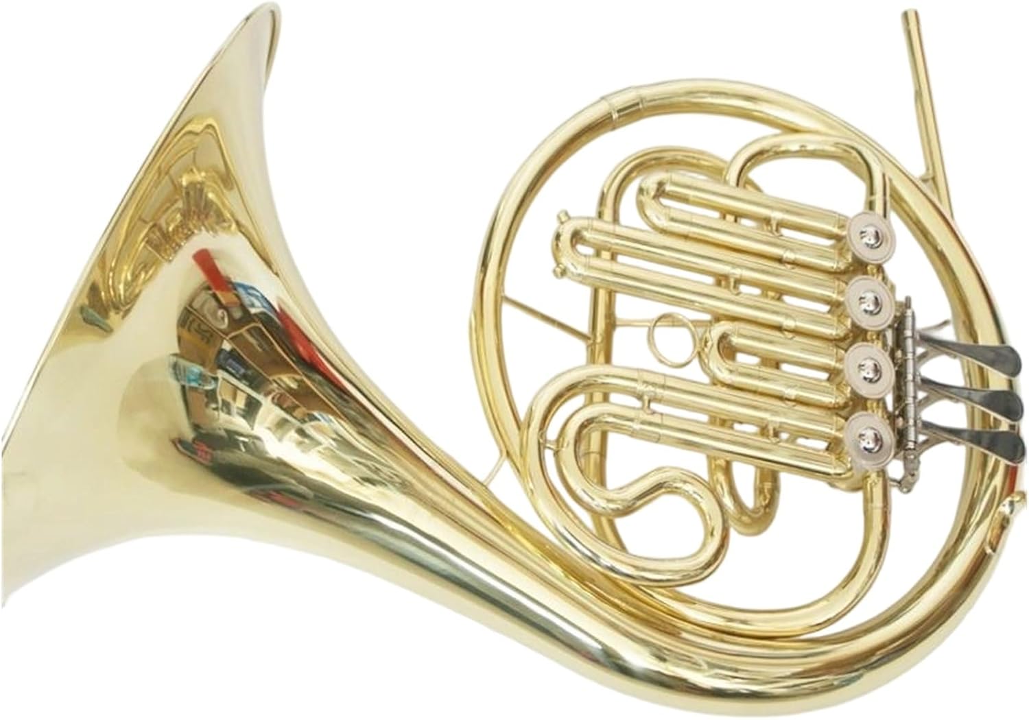4 Key French Horn Single Row B Flat French Horn Playing Beginner Adult Practice Instrument