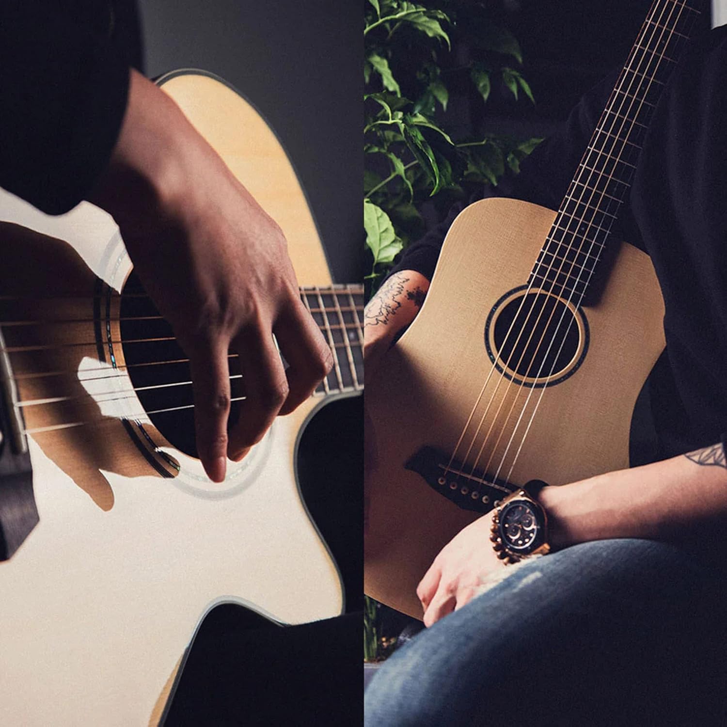 Parkwood GA880 ADK Grand Auditorium Cutaway Semi Acoustic Guitar - Natural