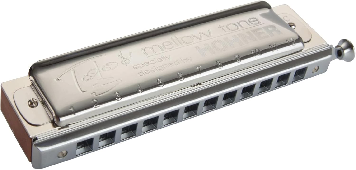 HOHNER 7538-C Toots Mellow Tone Harmonica, Key of C, Stainless steel