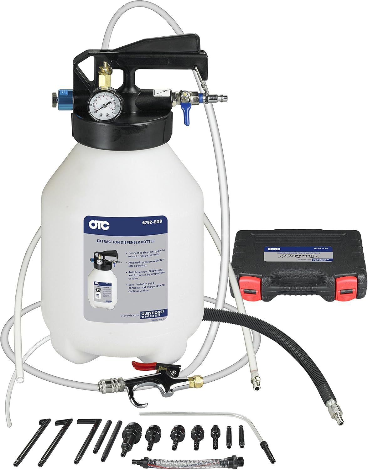 OTC Tools 6792 Transmission Fluid Fill/Extract Kit with Adapters