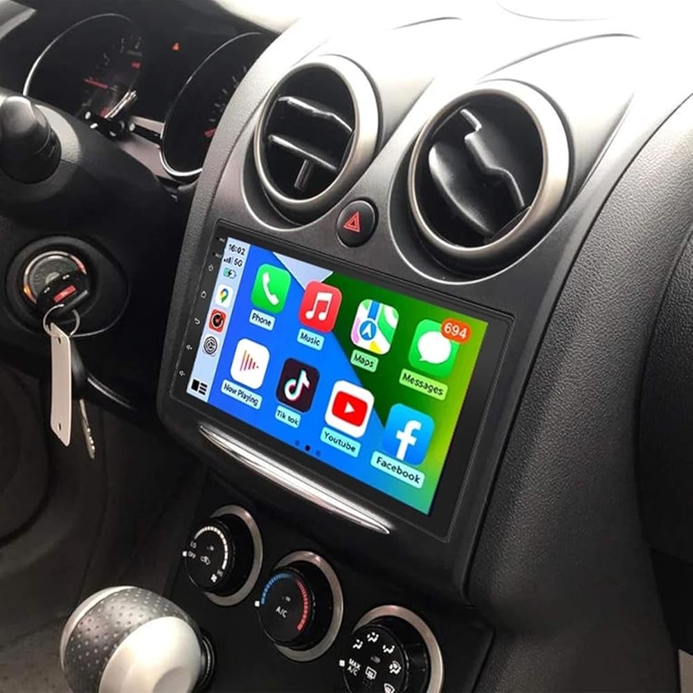 PHEZEN 8 core 7 inch Touchscreen Car Stereo for 2008-2011 Nissan Rogue, Android 15 Car Radio with Carplay & Android Auto GPS Navigation BT Mirror Link WiFi Backup Camera 8+256G