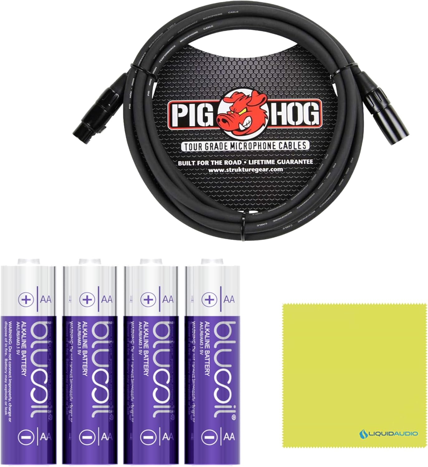 Sennheiser Combo Wireless Handheld & Lavalier Microphone System Bundle with 10ft Pig Hog Mic Cable, 4 AA Batteries & Polishing Cloth – EW-D ME2/835-S (R4-R9), Clear Digital Audio, UHF Transmission