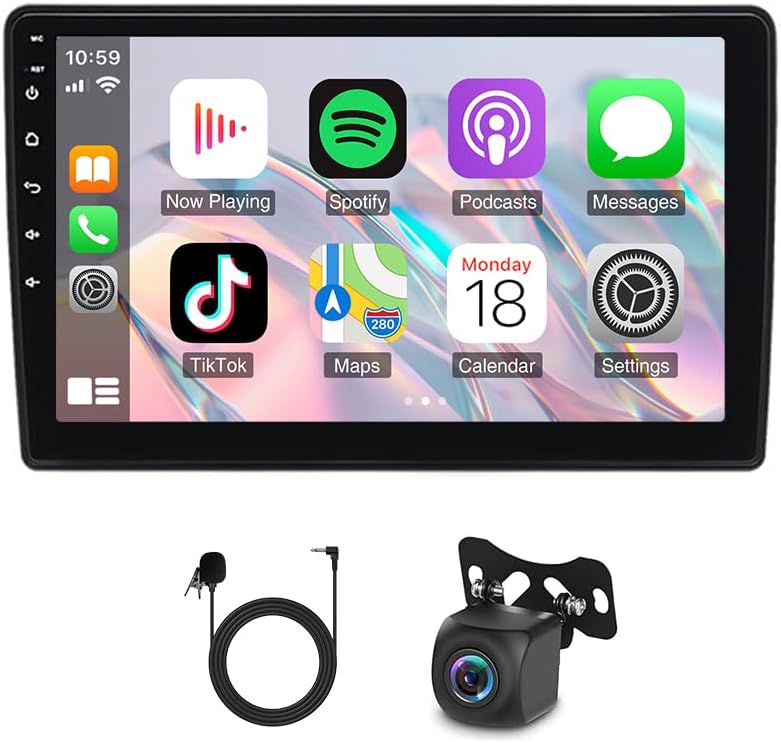 Car Stereo Radio for Chevrolet Malibu 2004-2007 for Equinox 2005 2006 for Pontiac G6 2005-2008 for Pontiac Torrent 2006 2G+32G 10 Inch Touchscreen for Carplay/Android Auto GPS Bluetooth Backup Camera