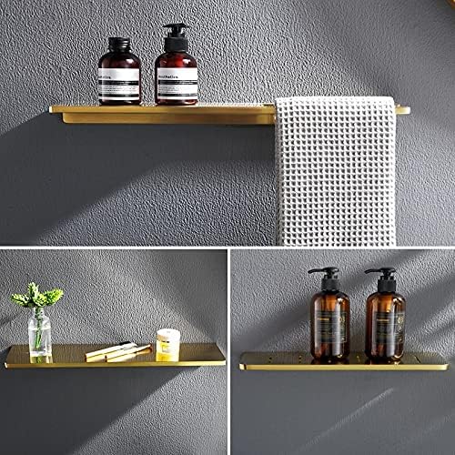 Shower Shelves Brass Shower Shelf, Bath Holder Bolt Inserting Towel Rack Corner Shelf Bathing Accessories (Color : 40CM B)