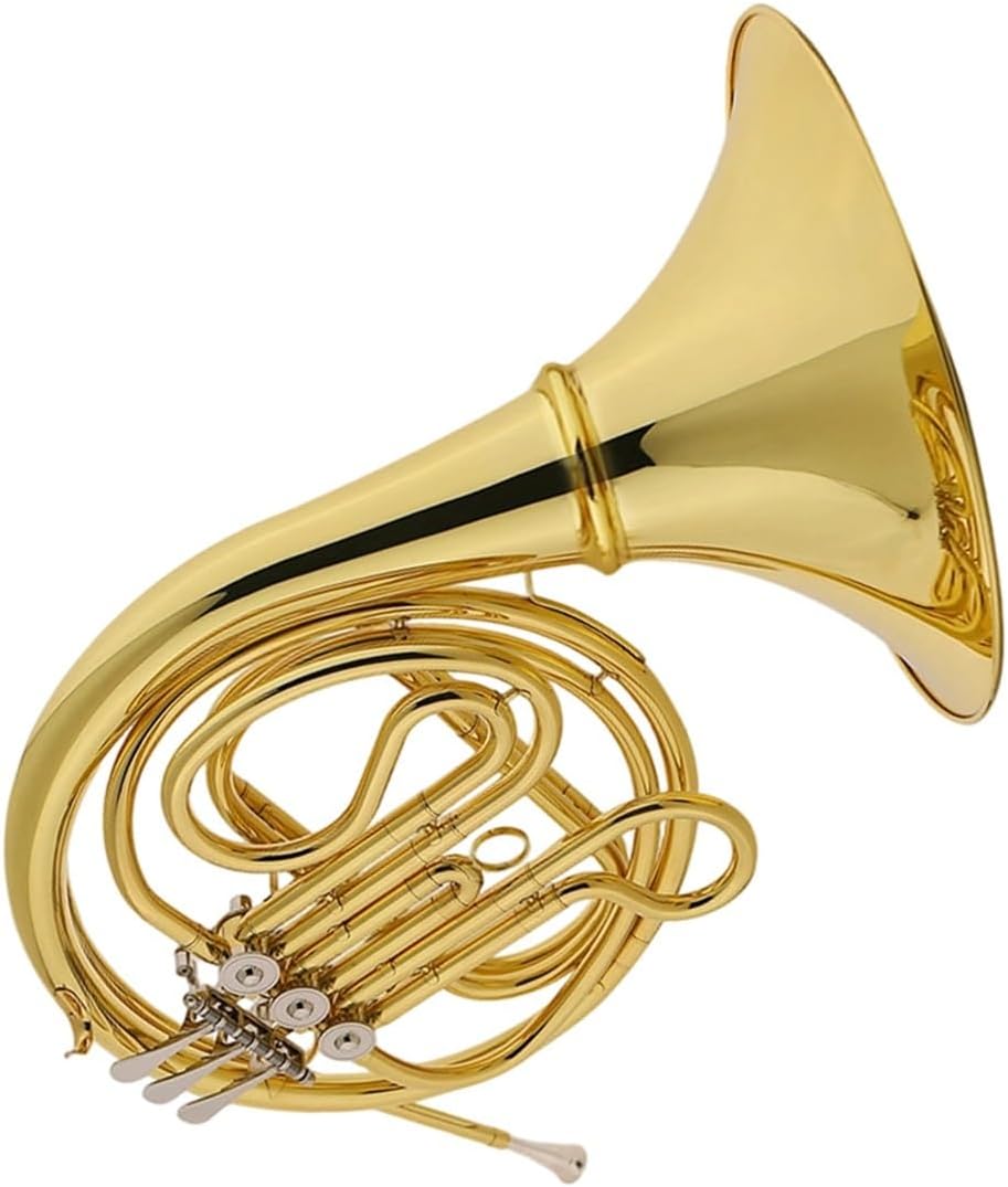 4 Key French Horn Brass Instrument French Horn Four Key Single Row Suitable For Playing Beginners