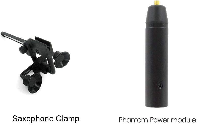 PMM19B-LS-SAX Saxophone Clip-On Musical Instrument Microphone for Sennheiser Wireless Microphone and Phantom Power Input