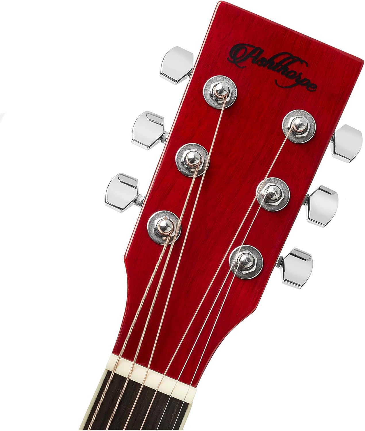 Ashthorpe Full-Size Thinline Cutaway Acoustic Electric Guitar Package with 10 Watt Amp - Red