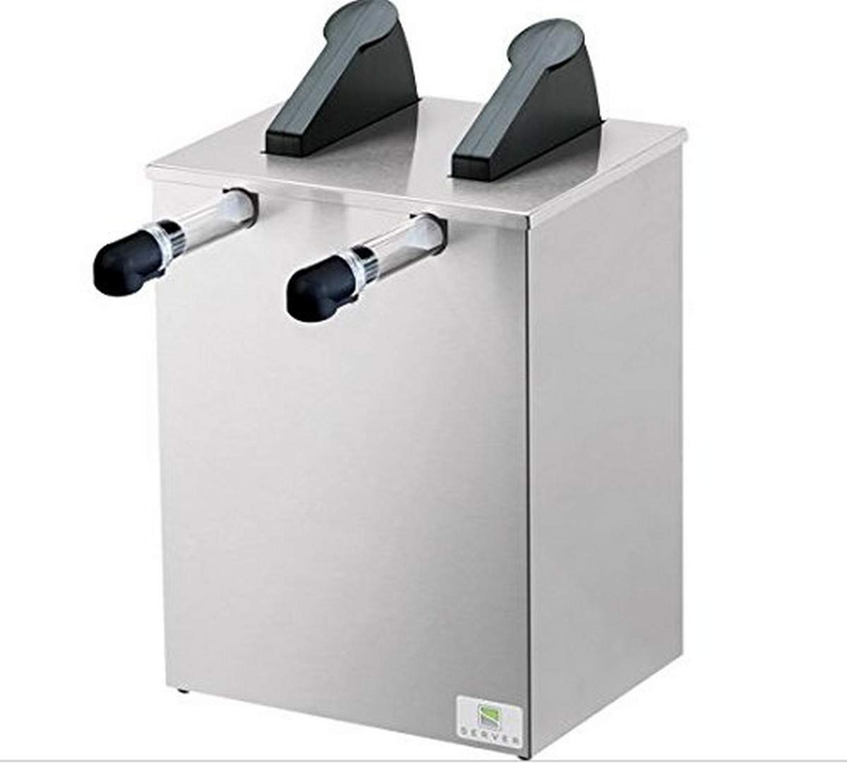 SE-2-07140 Express Pouched Condiment Station, 2 Pumps and Countertop Base, 1-1/2 gal Capacity Each, Steel