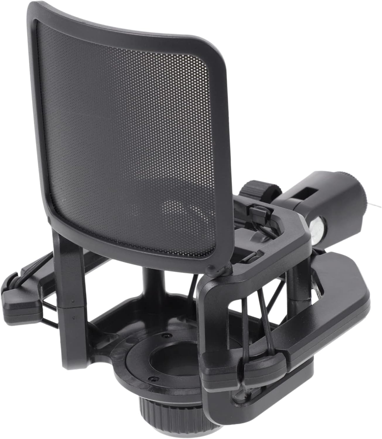 1pc Studio for Gaming Screen Mic Stable Support Condenser Quakeproof Laptop Streaming Portable Stand Desk Clip Desktop Abs Black with Base Rack Broadcast Universal Adjustable Stands