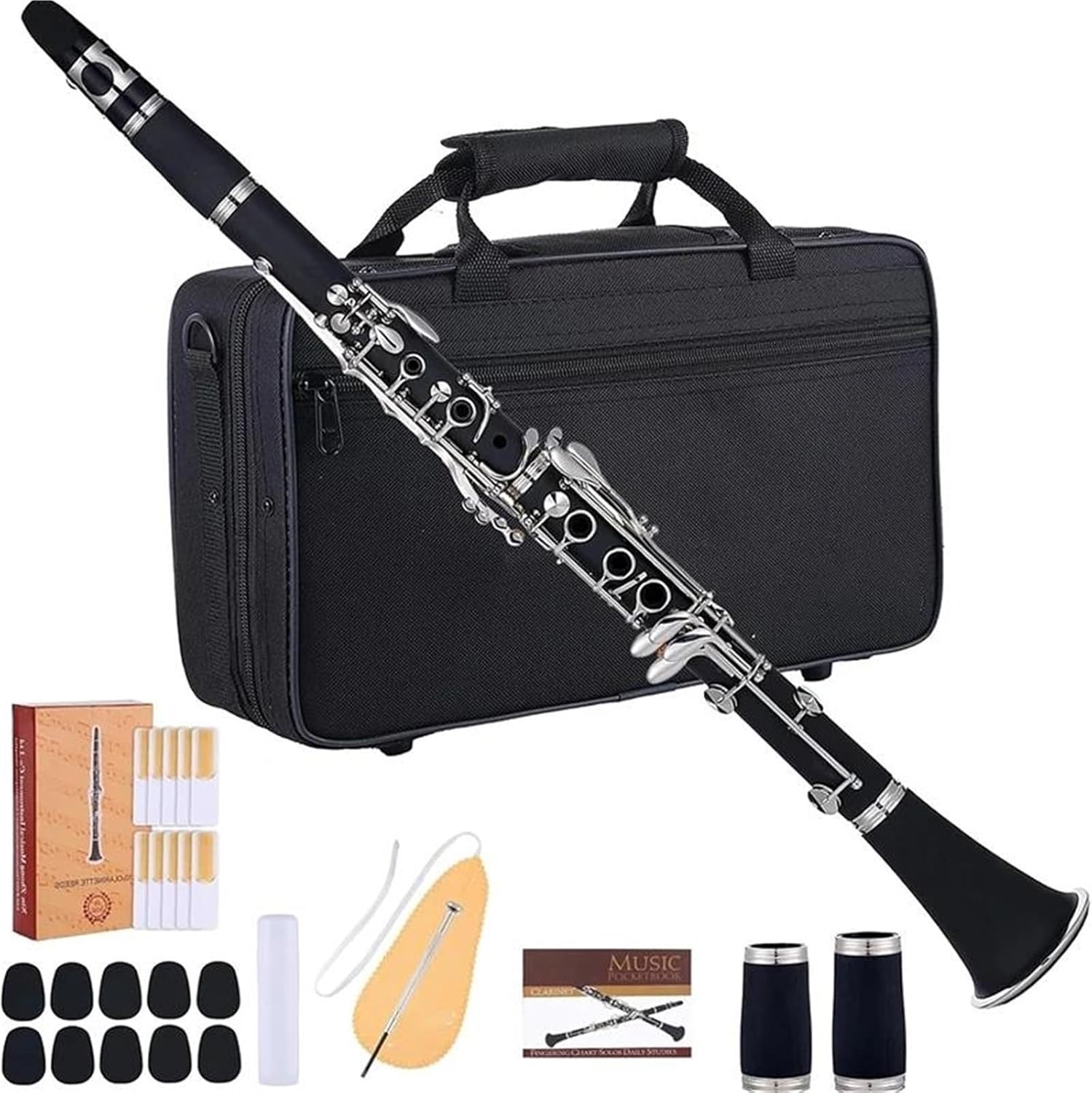 Clarinet for Adult Beginners Clarinet In B Flat Major 17 Keys Professional Performance Wind Instrument