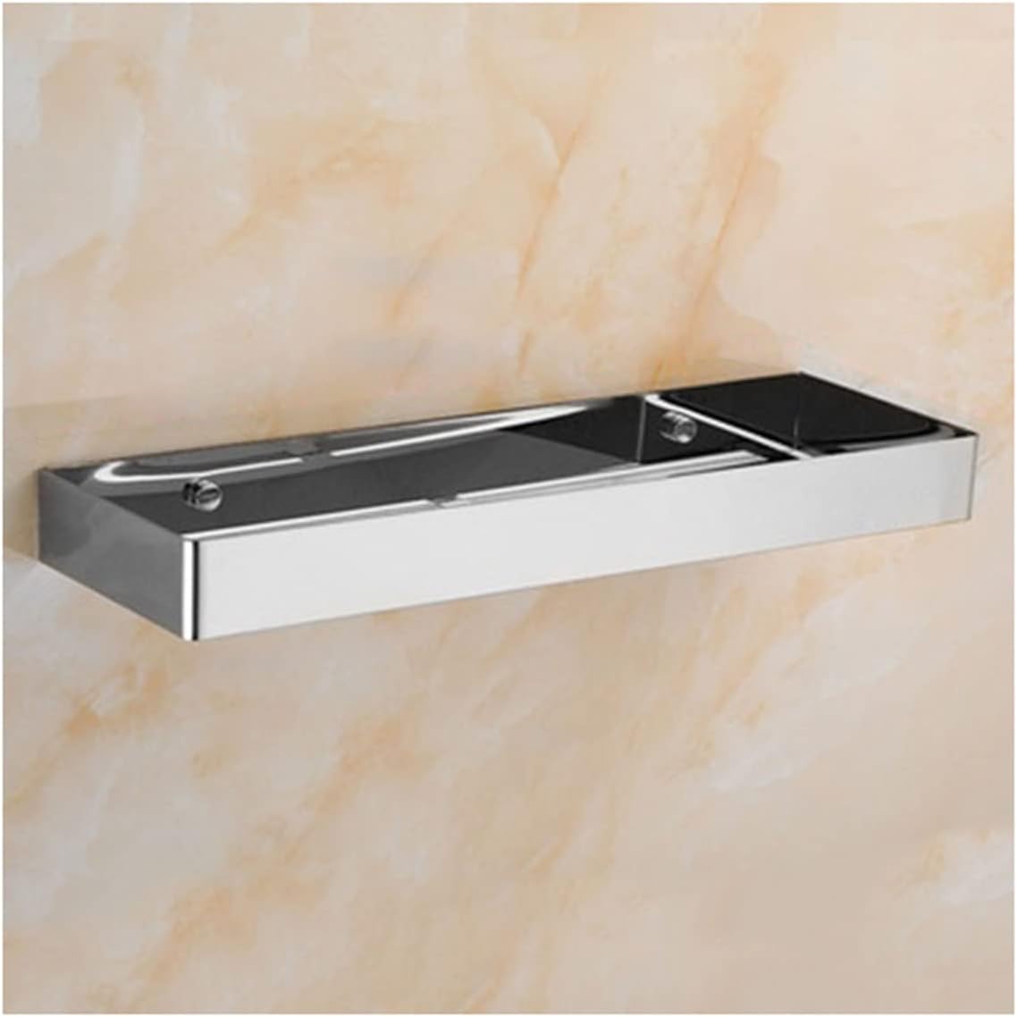 Shower Shelves Bathroom Hardware Set, Corner Shelf, Towel Rack, Toilet Brush Holder Bathing Accessories (Color : Bath Shelf 40cm)