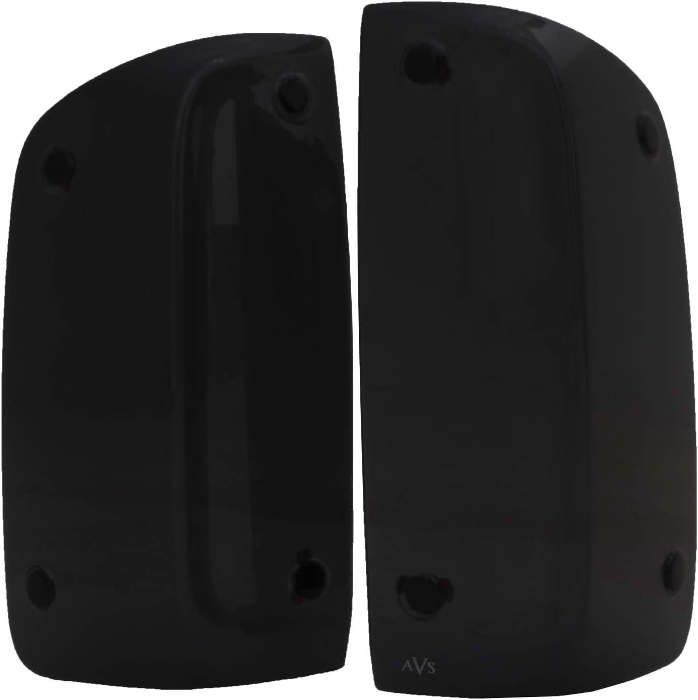 Auto Ventshade [AVS] Tailshades / Blackout | Fits 2017 - 2022 Ford F-250/F-350 Super Duty SuperCab, 2 pcs. | Black - 33635