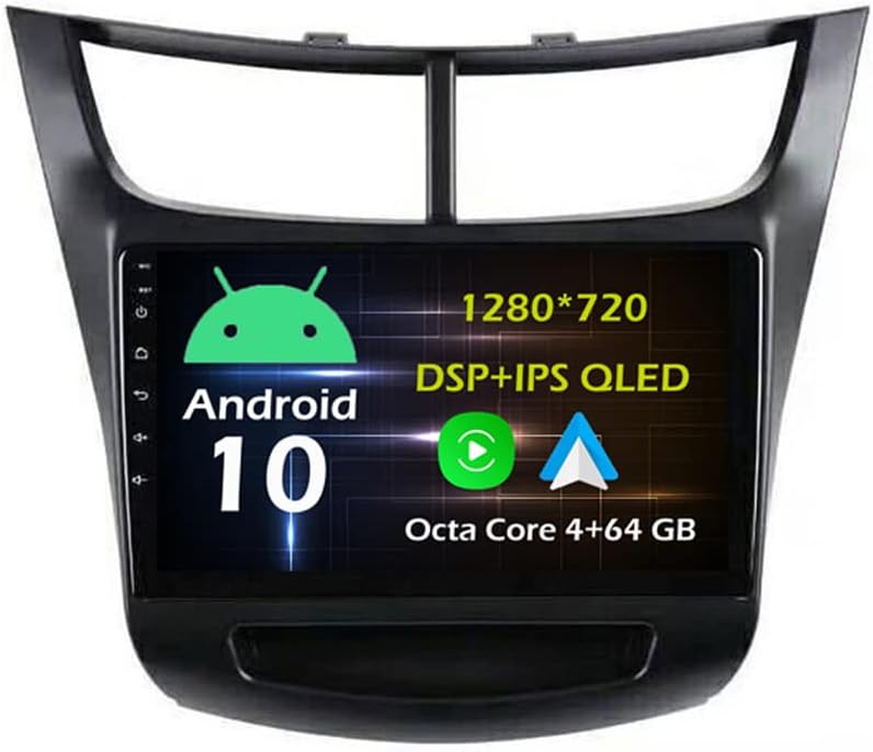9'' Android Car Radio Stereo for Chevrolet Sail 2015-2019 Octa Core Android 10.0 Touchscreen Headunit supports GPS Navigation Carplay Android Auto Bluetooth DSP SWC USB AHD Backup Camera-4+64