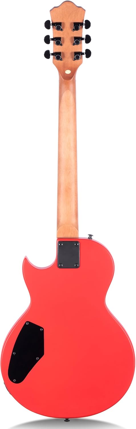 Grote LPS-01 LP Style Solid Electric Guitar Maple Neck Poplar Body (Red)