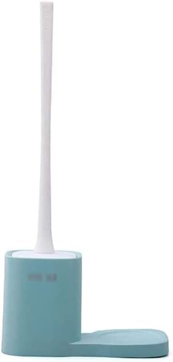 Toilet Brush Toilet Brush and Holder Plastic Long Handle Toilet Brush Toilet Cleaning Brush Set for Toilet Cleaning Toilet Bowl Brush Toilet Brush and Holder (Color : Pink) (Light Blue)