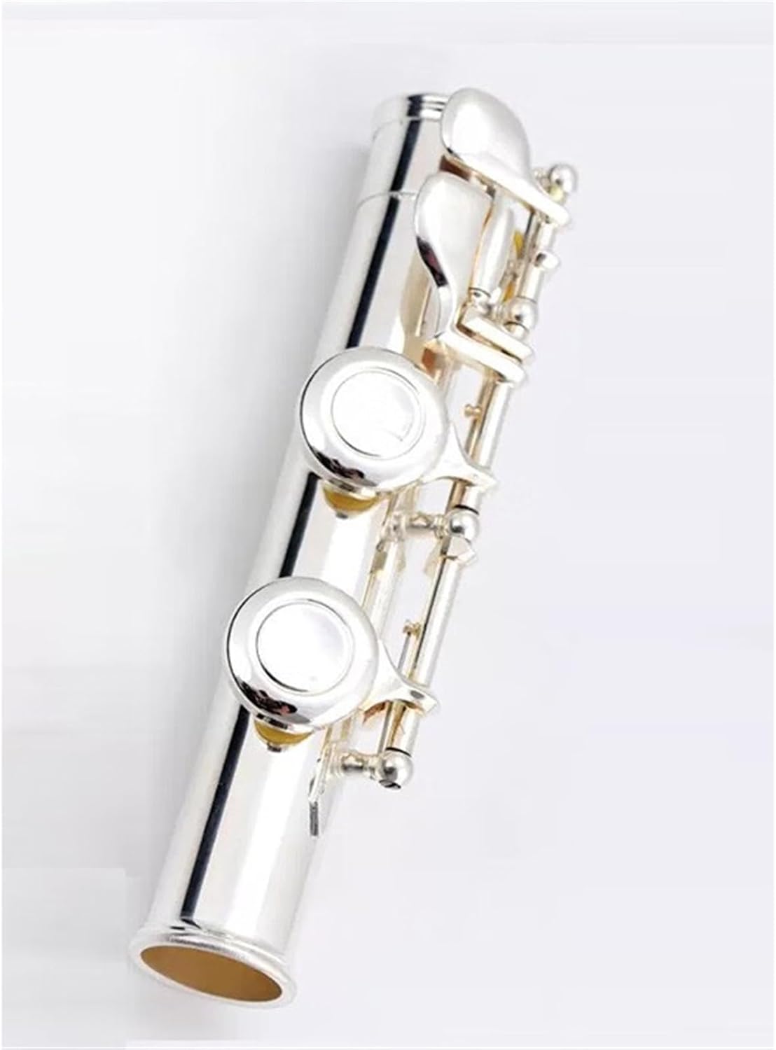 Woodwind Flute Instrument Beginner Flute Instrument C Key 16 Holes Silver Plated Student