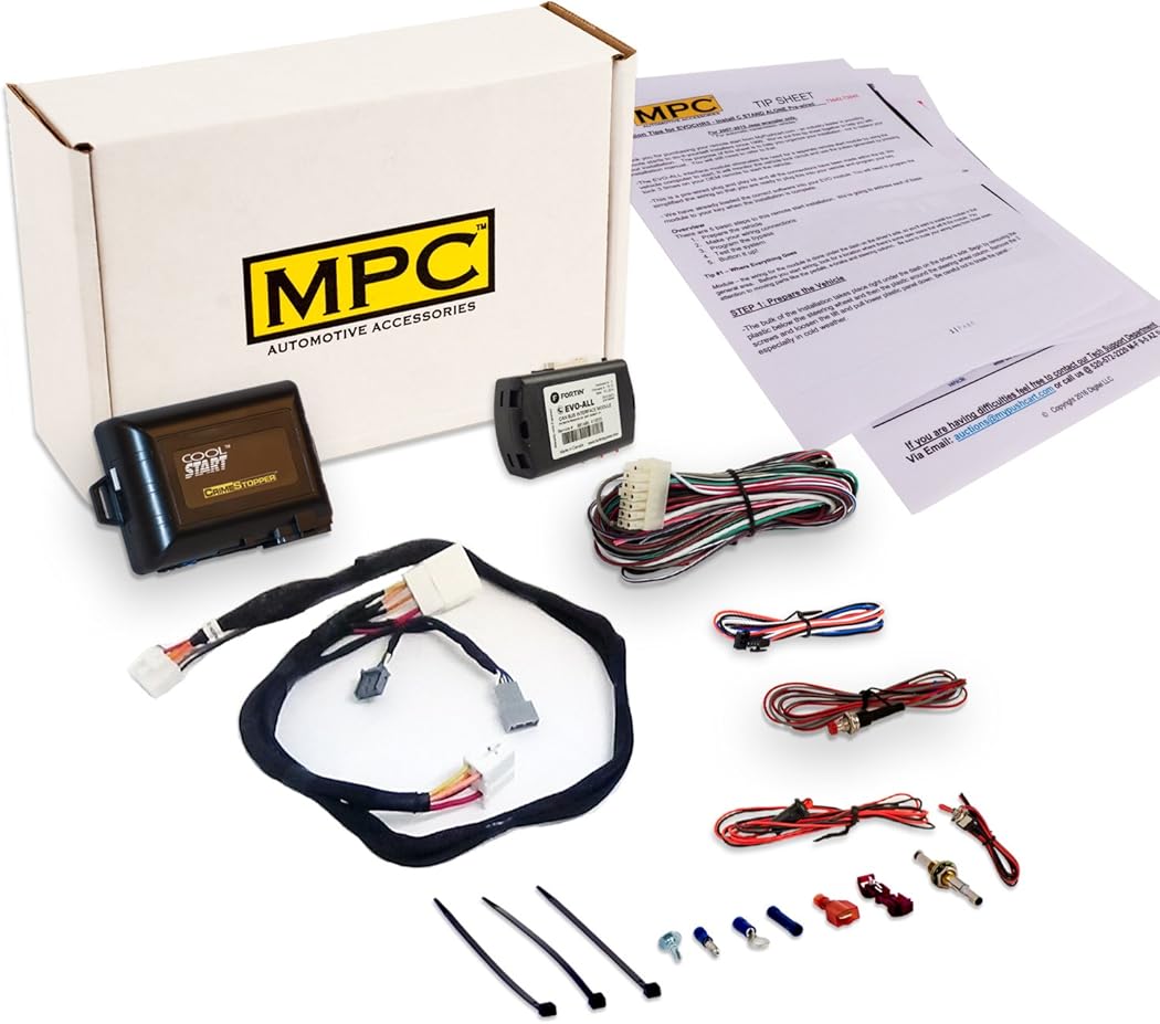 MPC Smartphone Activated Remote Start Kit Compatible with Honda Accord 2008-2012 - Key-to-Start - Plug-n-Play - Includes Plugin T-Harness and 1 Year Free Unlimited Service - USA Based Tech Support