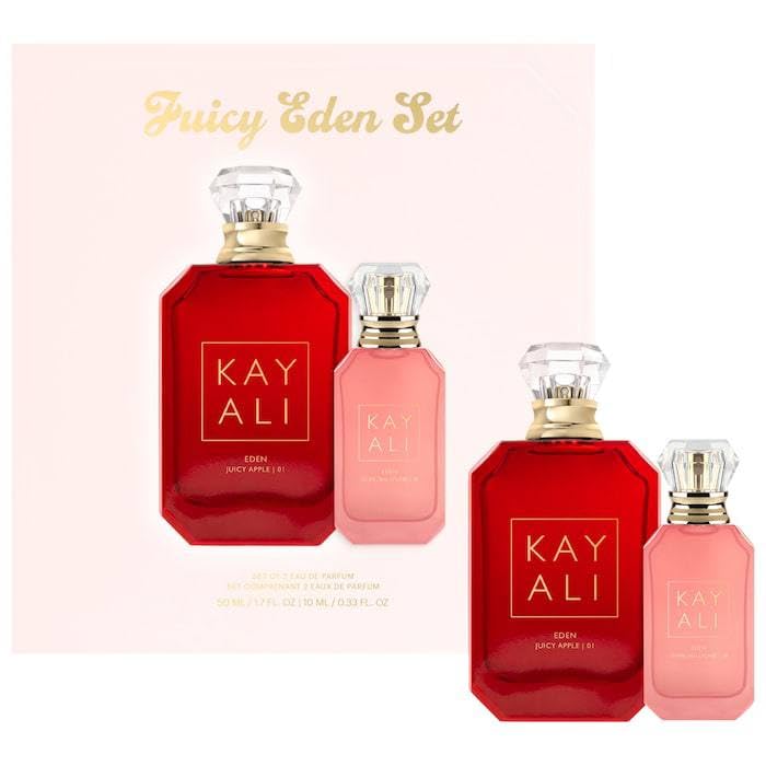 KAYALI Juicy Eden Perfume Duo Set (Eden Juicy Apple 01 Eau de Parfum, 50 ml & Eden Sparkling Lychee 39 Eau de Parfum, 10 ml)