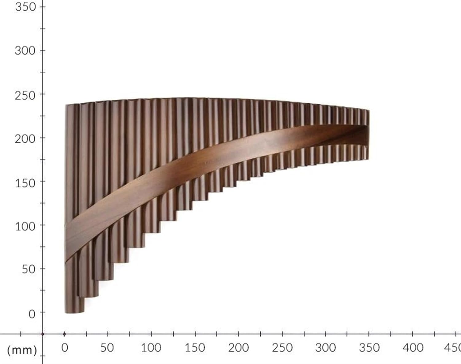 Handmade Made Pan Flute Right Hand Pan Pipes Traditional Woodwind Musical Instrument G Key 25 Pipes