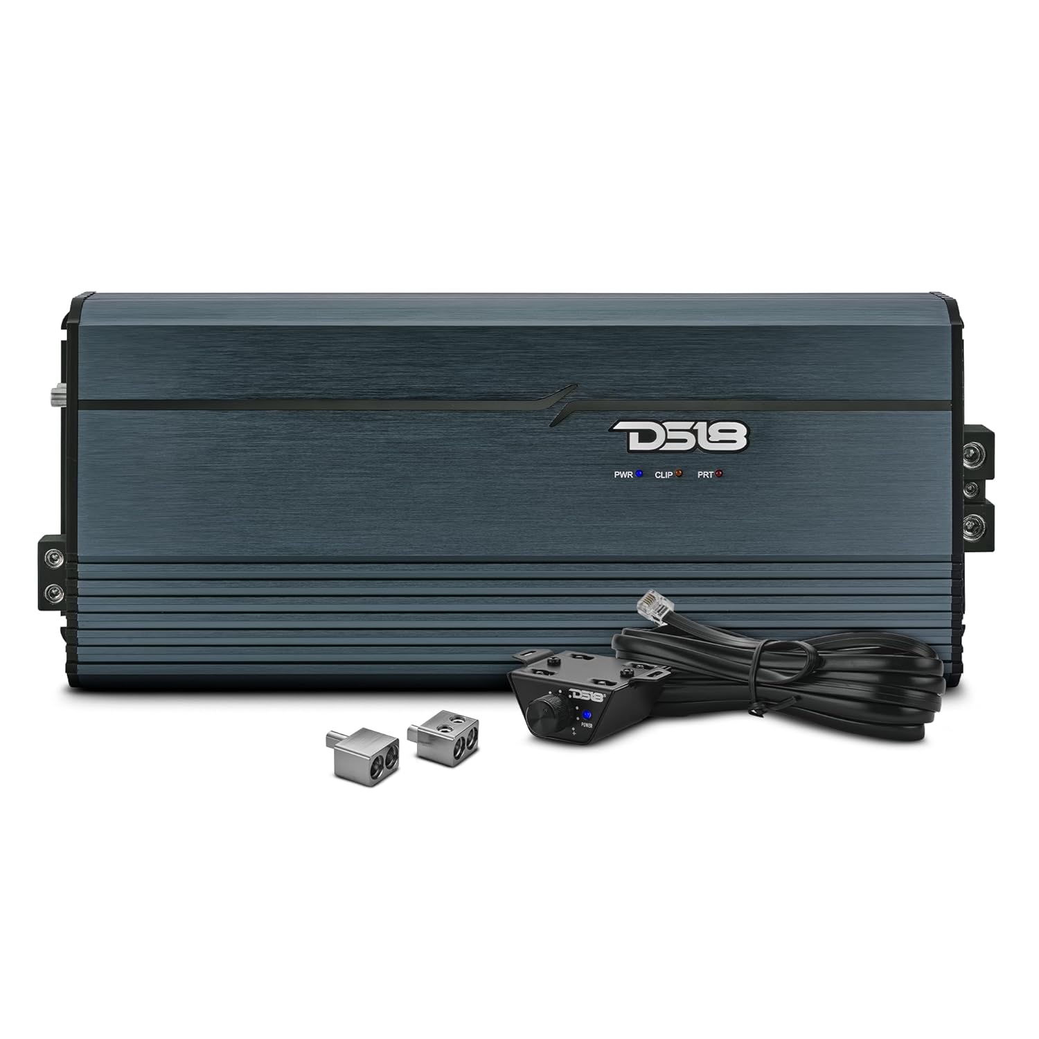 DS18 FRP-8K/TI Compact Monoblock Full-Range Class-D Amplifier – 8000W RMS @ 1Ω | High-Power Car Audio Amp | Smart Cooling, LED Clipping Indicator, Variable Filters, 0GA Inputs