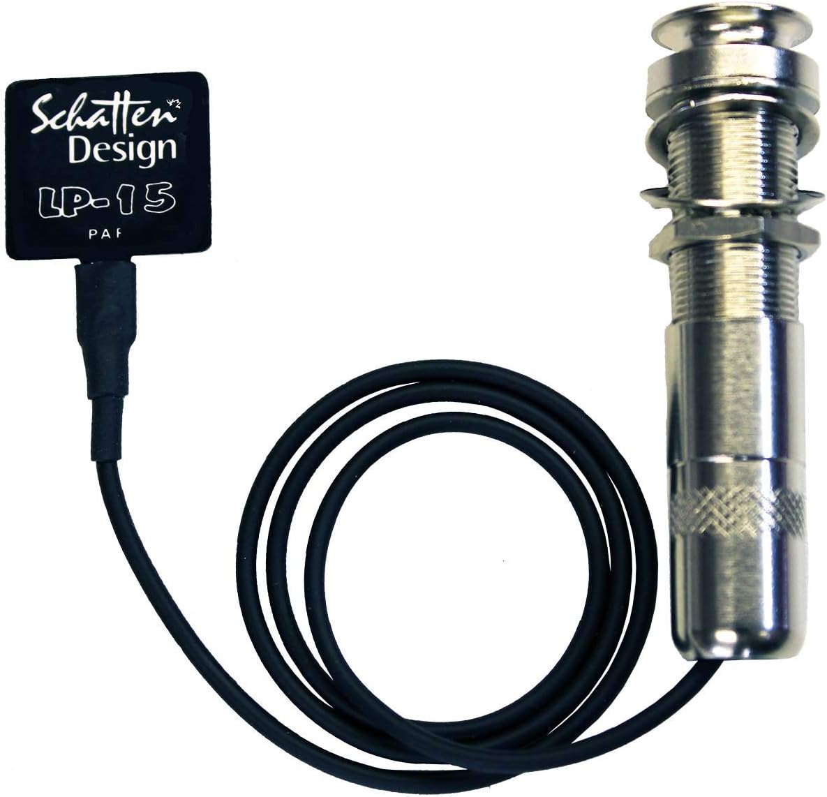 Schatten LP-15 Insider Guitar/Ukulele Soundboard Pickup w/Jack, Internal Mount