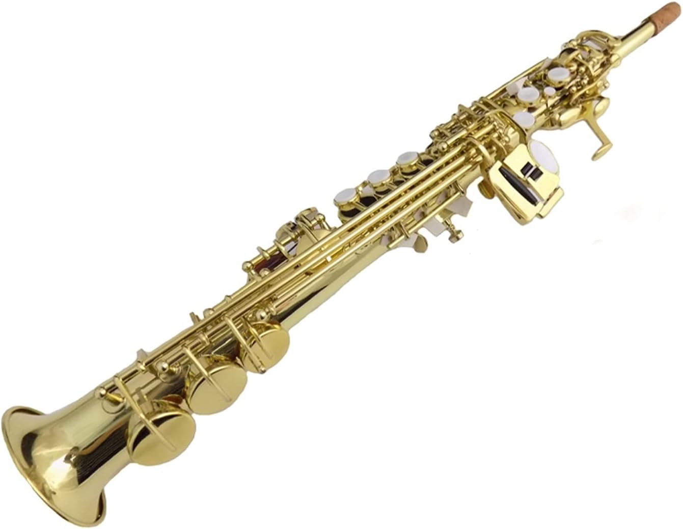Professional Saxophone EB Saxophone Sopranino Yellow Brass with Foam Case Woodwind Musical Instruments Professional Music Brass Sax Beginners Kit