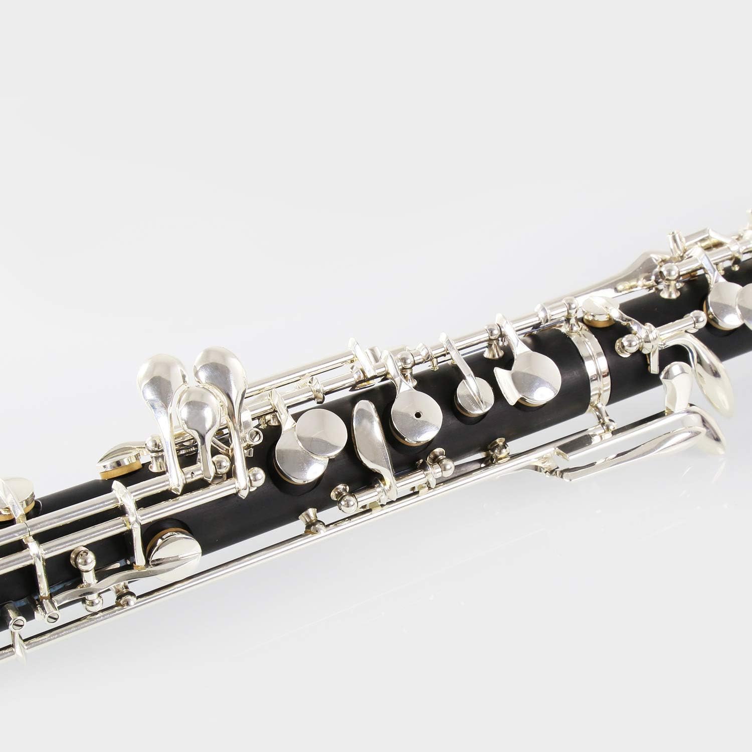 Rochix Oboe Children Level CH13 Composite Wood Body Silver Plated Semi Automatic C Tone with 1 Reeds,1 Cleaning Cloth,1 Oboe Swab,1 Thumb Rest,1 Case and More