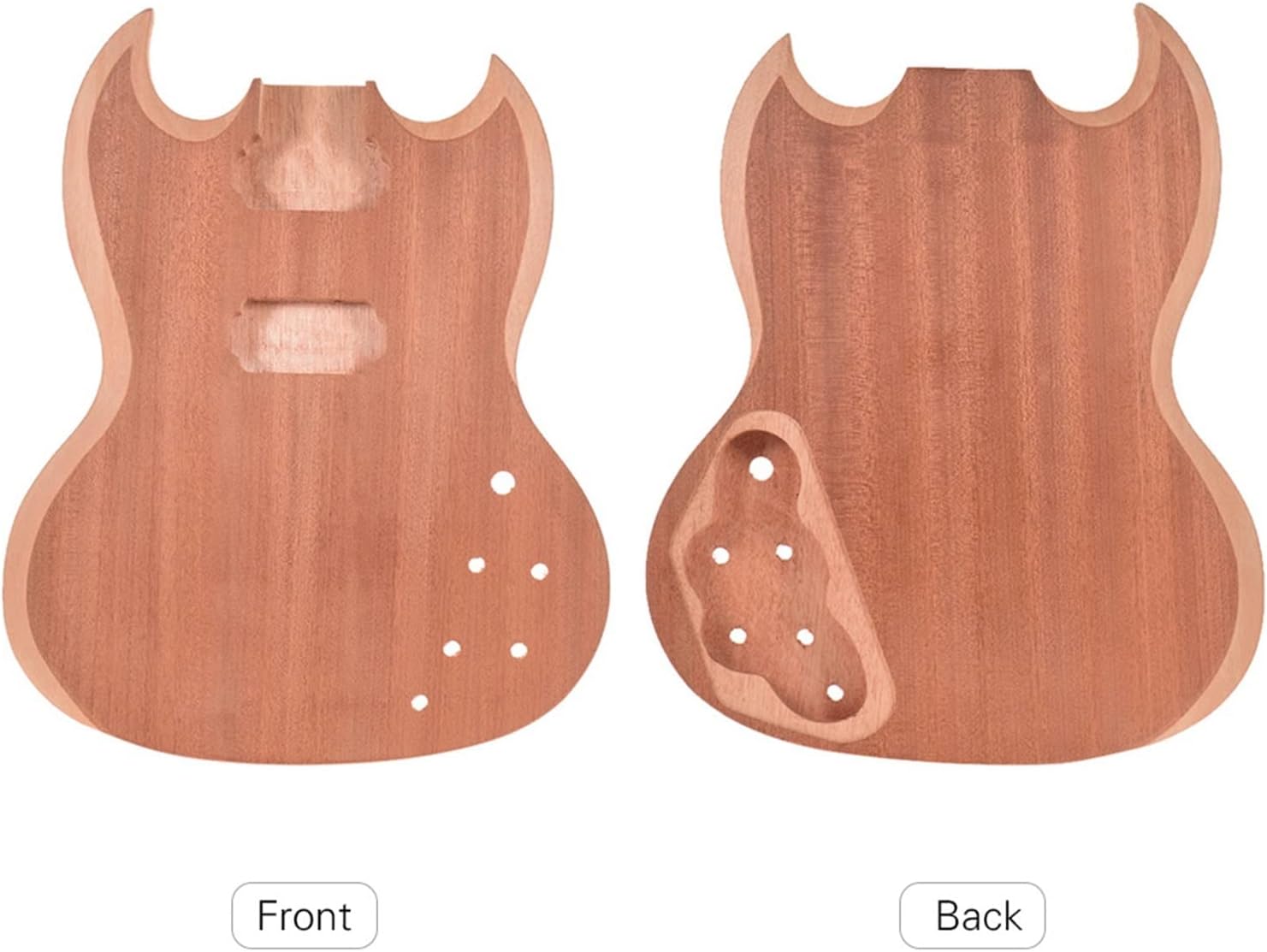Unfinished Guitar Body Blank Electric Guitar Acoustic Barrel for Bass Guitar DIY Guitar Accessories DIY Guitar Kit
