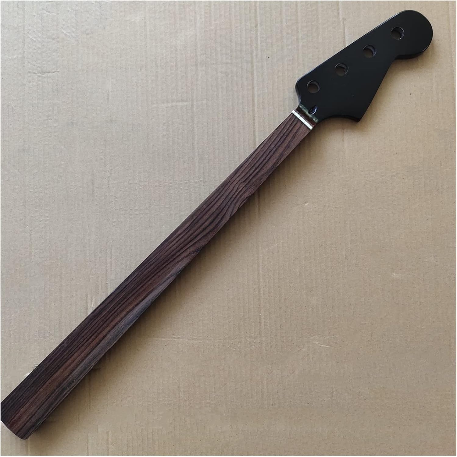 Fretless Maple 20 Frets Bass Guitar Neck Part 4 String Rosewood Fingerboard 34 Inch Nut 38mm Unfinished Guitar Neck