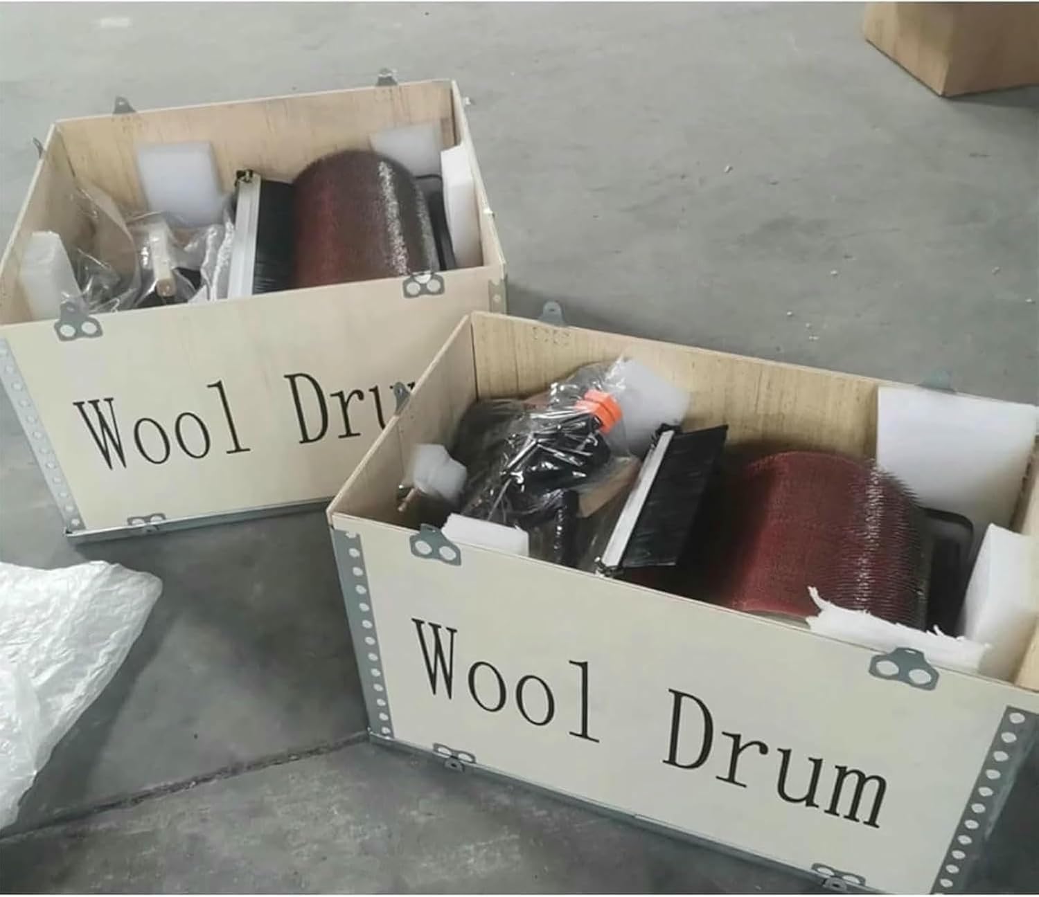 Manual Wool Carding Machine, Wool Drum Carding Machine, Fast Color Mixing,Belt Drive, Combing, Spinning, for DIY Wool Felt, Handicraft Enthusiasts~/