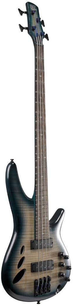 Ibanez SRD900 Bass Workshop 4-String Right-Handed Electric Bass Guitar with Okoume Body, Maple and Walnut Neck, and Panga Panga Fingerboard (Cosmic Blue Starburst Low Gloss)