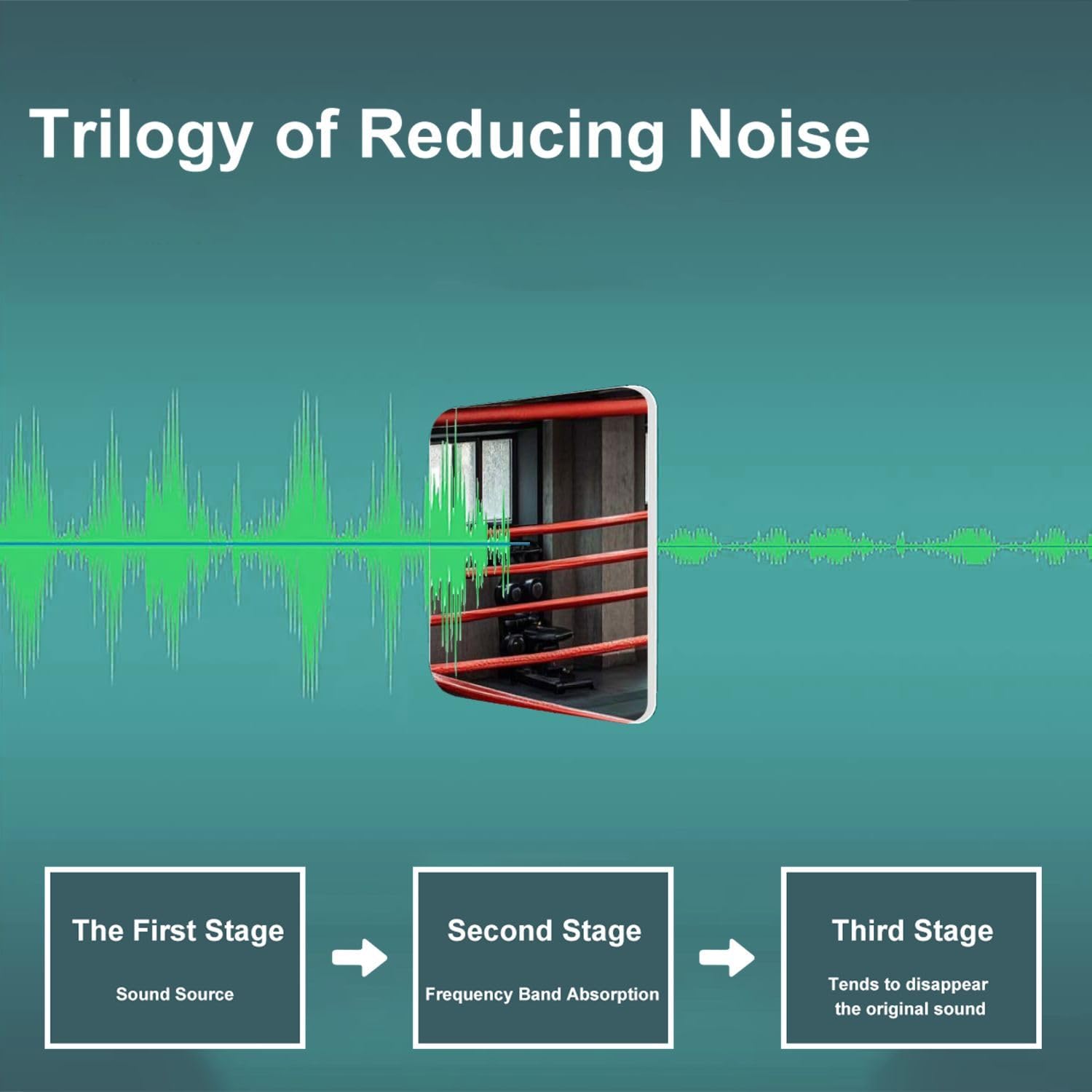 Art Acoustic Panels Self Adhesive Boxing ring 9Packs Decorative Soundproof Wall Panels Large Sound Absorbing Panels for Home Office 60