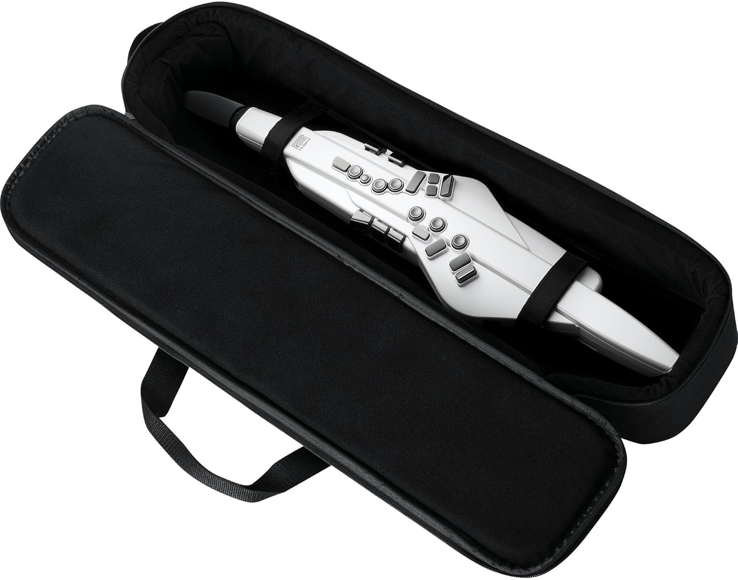 Roland AE-20W Aerophone Digital Saxophone Bundle with Headphones, Instrument Cable, and Austin Bazaar Polishing Cloth