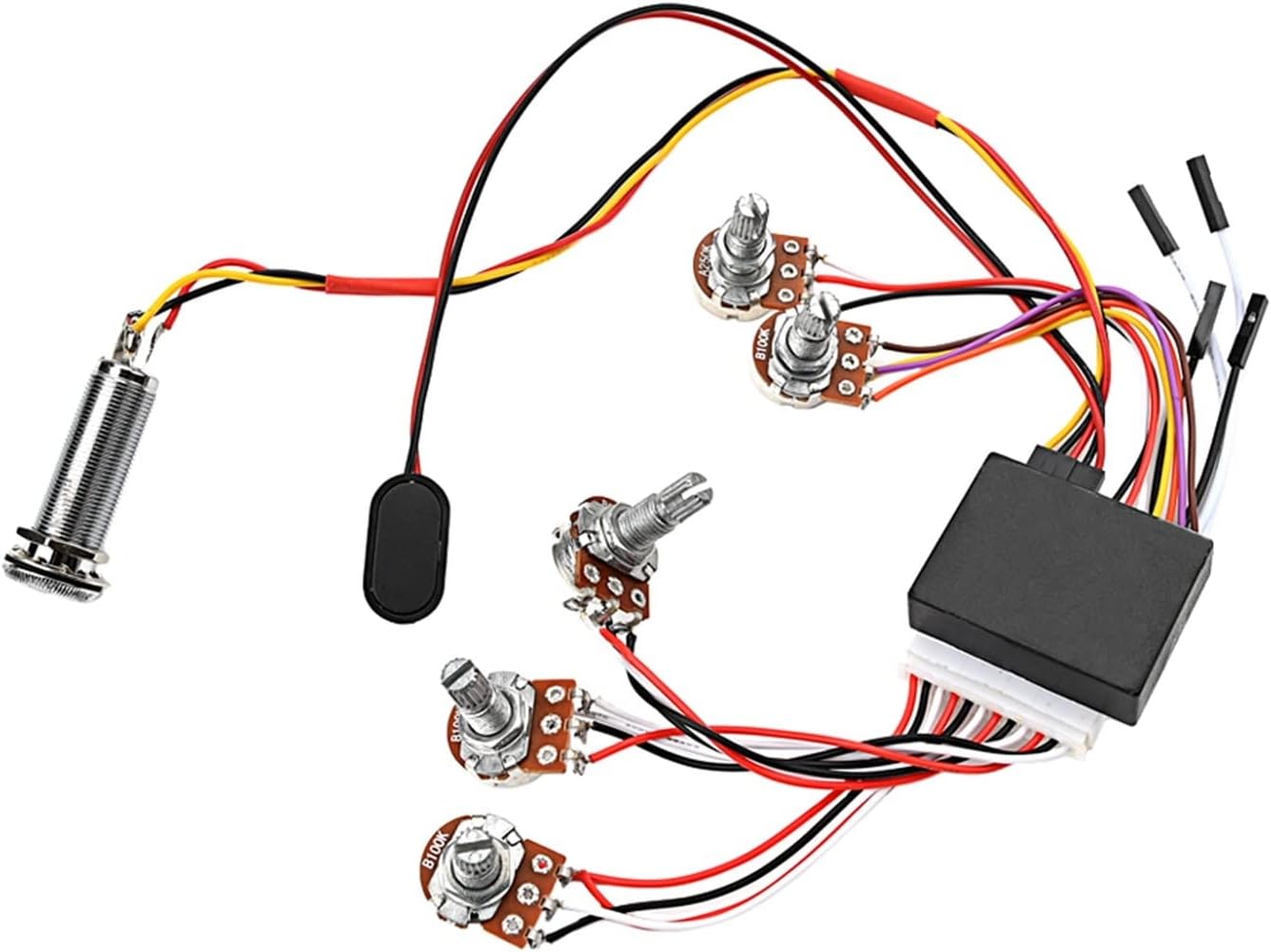 Guitar Wiring Harness Pickup Wiring Harness for Electric Guitar Bass Active Preamp Wiring Harness Parts for Guitar