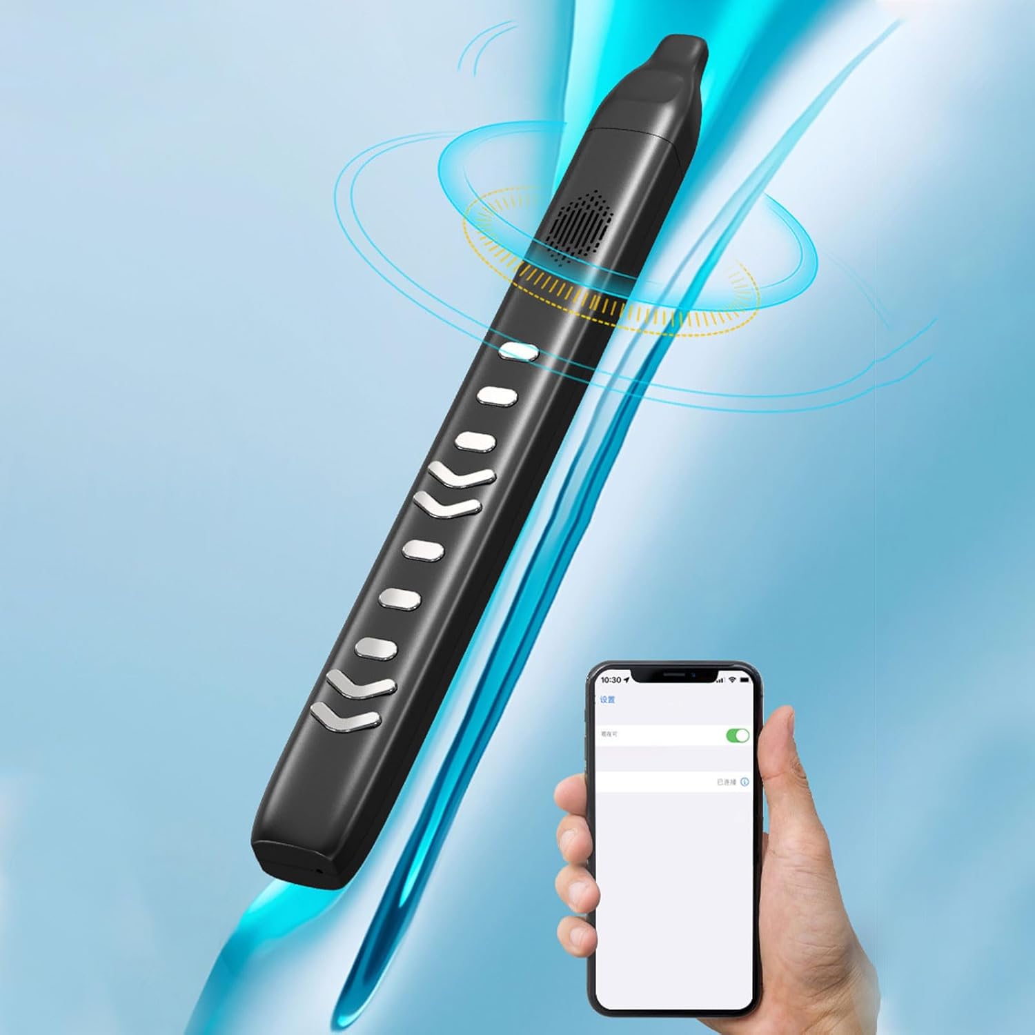 10 Timbre Mini Portable Rechargeable Detachable Digital Wind Instrument with Speaker Output for Windows Connectivity