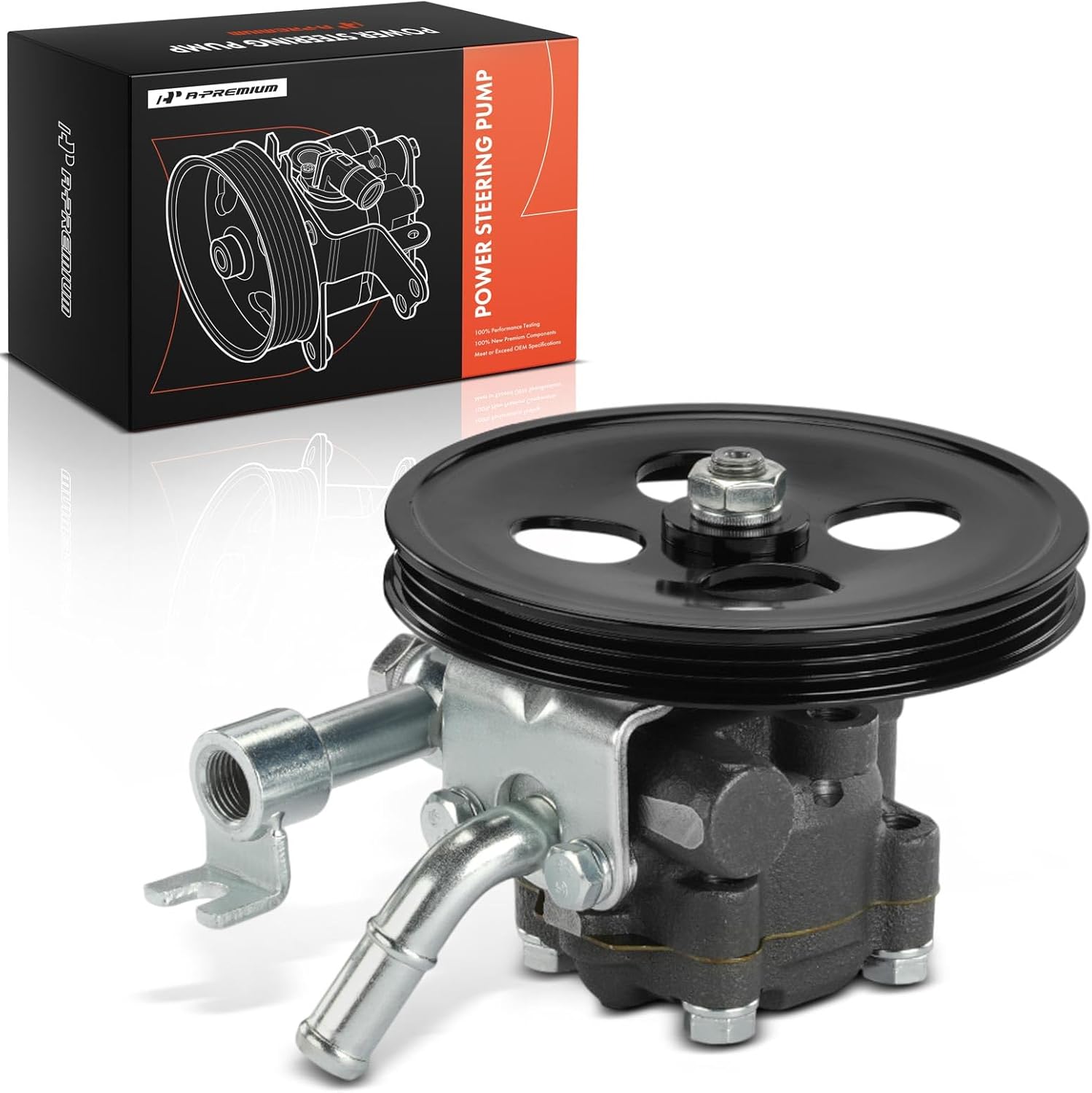 A-Premium Power Steering Pump, with 3-Groove Pulley, Compatible with Infiniti Q45 1997 1998