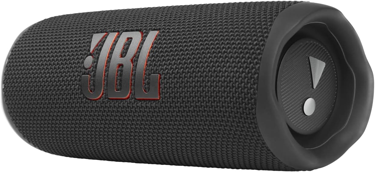 JBL FLIP 6 Waterproof Portable Speaker Bundle with gSport Silicone Sleeve (Black)