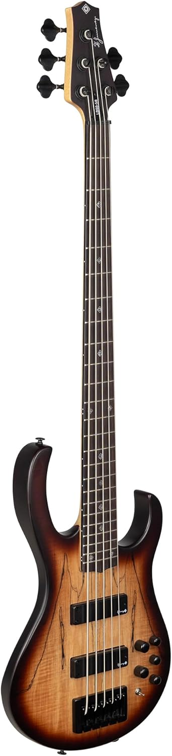 H. Jimenez 5 String Satin Spalt Burst Bass Guitar With Deluxe Padded Gig Bag (LBS5-SB)