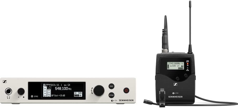 Sennheiser EW 500 G4-MKE2 Wireless Omni Lav Mic System (GW1: 558 to 608 MHz) Bundle with Auray Carrying Bag and XLR-XLR Cable