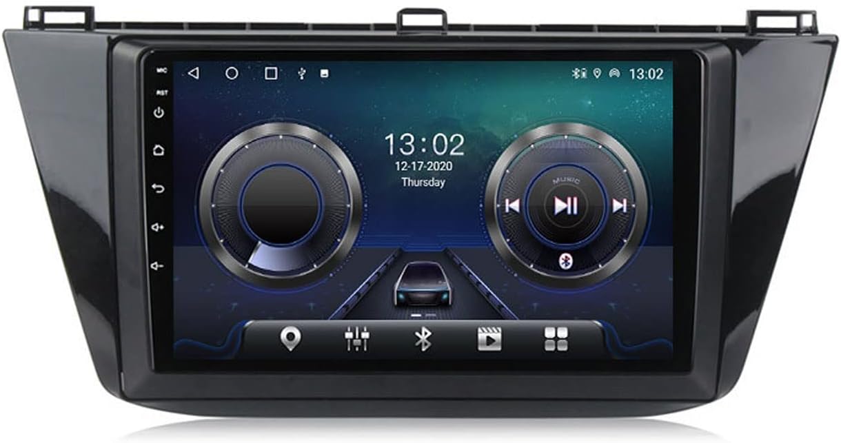 Car Stereo Double Din Car Radio 9 Inch Touch Screen Android 10.0 Car Bluetooth Multimedia MP5 Player for VW Tiguan 2017-2019 FM Radio Receiver USB with Backup Camera