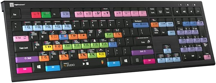LogicKeyboard Astra 2 PC Backlit Keyboard - Image Line FL Studio (Astra2PCFLd1)