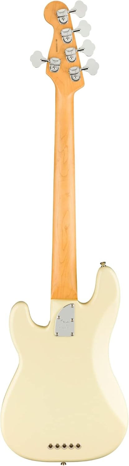 Fender American Professional II 5-String Precision Bass, Olympic White, Rosewood Fingerboard