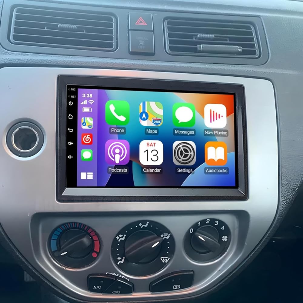 PHEZEN 7 inch Touchscreen Car Stereo Fit for Ford Focus 2005 2006 2007, Android 13 Car Radio with Carplay & Android Auto GPS Navigation BT Mirror Link WiFi Backup Camera 4+64G