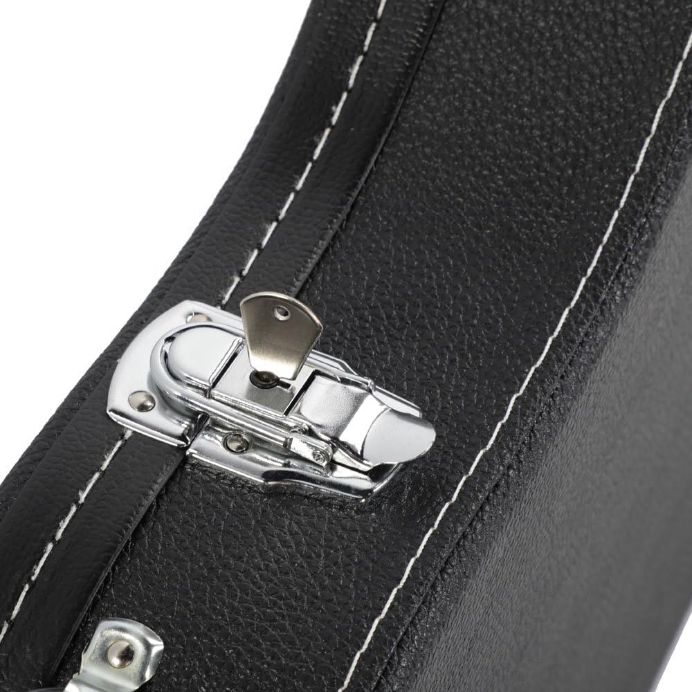 Ktaxon Electric Guitar Hard Case, Wooden Hard-Shell Protective Carrying Case for KST-Style 39-Inch Electric Guitar with Lock Latch Padding