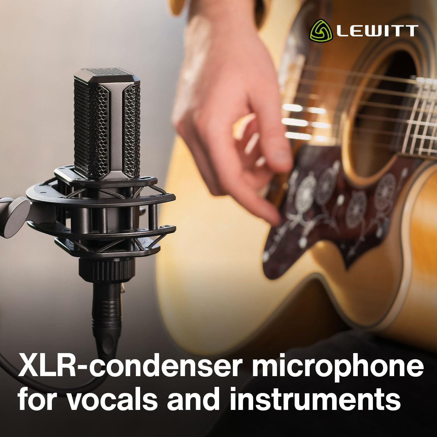 LCT-240 Condenser Microphone with high-Perfomance Capsule, Cardioid Pattern, Black, Shock Mount, Magnetic pop Filter