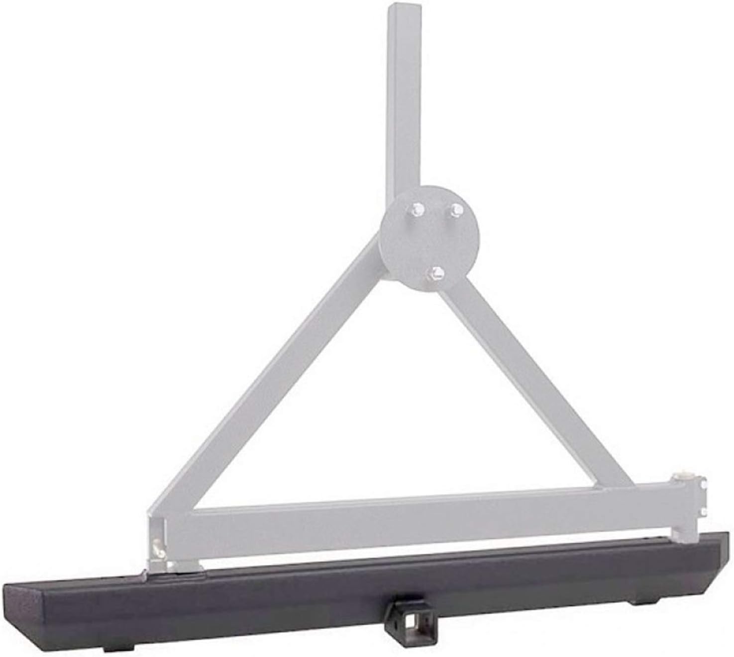 Rugged Ridge Rock Crawler Bumper, Rear | Mid-Width, Steel, Textured Black | 11503.24 | Fits 1987-2006 Jeep Wrangler YJ/TJ