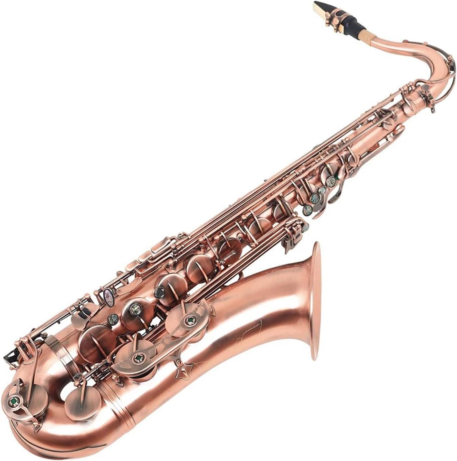 VBDEFRT Tenor Saxophone Brass Gold Lacquer B-Flat Saxophone With Case Reed Accessories Woodwind Instrument